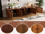 78" TV Stand for TVs Up to 85", TV Console for Living Room, Media Console with Soft-Closing Hinges, N710P510678P