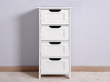 White Bathroom Storage Cabinet, Freestanding Cabinet with Drawers W40914884