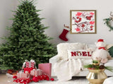 Artificial 7.5ft Green Christmas Tree with 2441 PE/PVC Mixed Branch Tips, memory wireiron wire, 17898319