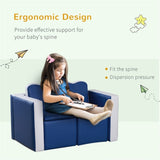 Kids 2-in-1 Sofa Sets-Blue 06898304