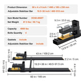 VEVOR Pallet Forks, 4000 lbs Clamp on Pallet Forks, 60" Total Length Heavy Duty Pallet Forks with T3342P309888