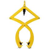 Automatic Grip and Release Log Tongs, 360&deg Swivel Lifting Tongs with 4 Claws 21" Open, 3300 LBS W465P271465