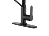 Matte Black Kitchen Faucet with Soap Dispenser Single Handle Kitchen Sink Faucet with Pull Down T3177P277522
