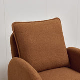 Modern Sherpa Upholstered Accent Chair, Comfortable Living Room Armchair, Lounge chair for Bedroom, W1765P169733