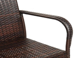 2pcs High Bar Chair Brown Gradient 57518377