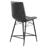 Grey Tufted Counter Height Stools B062P153526