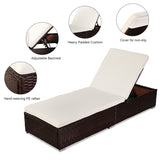 Outdoor Leisure Rattan Furniture Pool Bed / Chaise -Brown 23911533