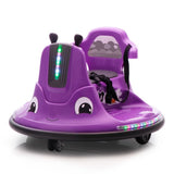 12V Snail-Shaped Kids Electric Bumper Car with Remote Control, Ride On Car with LED Lights, Music, W2181P156753