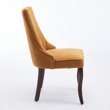 Rayon Cloth Flocking Linen Dining Chairs Channel Kitchen Dinner Chair Comfy Fabric Upholstered W1143P190236