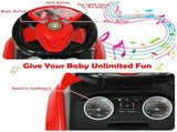 3-in-1 Kids Ride On Push Car for 12-36 Months Removable Handle Anti-Roll Board Horn Music Red 32867786