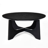 36" Round Coffee Table, Wooden Coffee Tables for Living Room Reception Room W1801110322