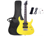 Novice Entry Level 170 Electric Guitar HSH Pickup Bag Strap Paddle Rocker Cable Wrench Tool Yellow 95864682