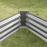 Raised Garden Bed Kit - Metal Raised Bed Garden 7.6x3.7x0.98ft for Flower Planters, Vegetables Herb 30888205