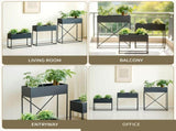 3Pack PreAssembled Metal Raised Garden Bed Planter Stand with NonWoven Liner, UVResistant Coated W2796P516631