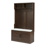 Wood Coat Rack, Storage Shoe Cabinet, with Clothes Hook, with Sponge Pad Product, Multiple Storage 36428538