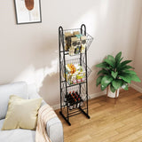 3-Tier Kitchen Storage Basket Organizer, Freestanding Metal Wire Rack for Fruit, Vegetables, and W2167P214934