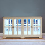 LED Curio Display Cabinet Antique Display Cabinet with Glass Doors Adjustable Shelves for W2275P231690