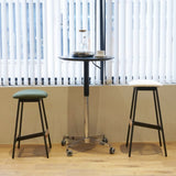 ZNTS Movable Adjustable Bar Table Pub Table 360 Swivel Counter Bar Height Aluminum Star Base Movable for 99056650