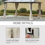 Universal Gazebo Sidewallt Coffee-AS 42899306
