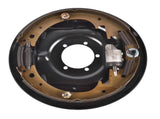 Passenger Side 12" Hydraulic Brake Backing Plate Compatible with 7,000 lb Trailer Axles Mounts to 63952071