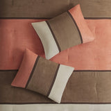 7 Piece Faux Suede Comforter Set Coral Queen B03596817