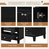 30" Bathroom Vanity without Sink, Base Only, Multi-functional Bathroom Cabinet with Doors and N725P186143B