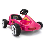12V Kids Ride On Go Kart, Electric 4-Wheeler Car with Remote Control, Cushioned Seat, LED Lights, W2181P201029
