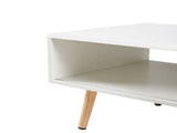 Modern Coffee Table with Storage,41.3 Inch Rectangle Wooden Accent Center Tables with Sliding PE 66198783