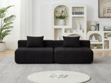 Chenille sectional sofa with 2 pillows,Symmetrical Modular Sofa Sectional for bedroom, living room, W834P389131