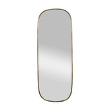 ZNTS 18"x48" Helena Wall Mirror with Gold Iron Frame, Wall Mirror for Live space, Bathroom, Entryway Wall W2078126752