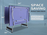 8ft Mid-Size Table Tennis Table Foldable & Portable Ping Pong Table Set for Indoor & Outdoor Games 37877415