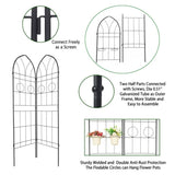 2 Pack Metal Garden Trellis 78.7" x 19.7" Rustproof Trellis for Climbing Plants Outdoor Flower 26145086