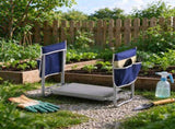 Garden Kneeler & Seat with 11" Wide Pad, Folding Heavy-Duty Garden Stool with 2 Tool Bags, Non-Slip 46171340