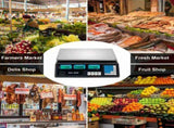 ACS-30 40kg/5g Digital Price Computing Scale for Vegetable US Plug Silver & Black 67654270
