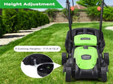 13-Inch Electric Lawn Mower with 8 Gal Grass Collection Box, 3 Adjustable Cutting Heights, 59934721