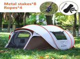 4-6 Persons White Brown Pop-Up Boat Tent T2602P172476