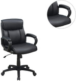 ZNTS Classic Look Extra Padded Cushioned Relax 1pc Office Chair Home Work Relax Black Color HS00F1682-ID-AHD