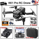 Quad air Drone RC Drone 4K HD Dual Camera WIFI FPV KK1 2 x Battery Rc Quadcopter 96378054