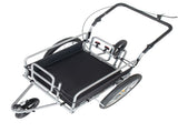 3-in-1 Heavy-Duty Bike Cargo Trailer - Upgraded 20"x2.6" Wide Fat Tires, 150lbs Capacity, Steel 35830980