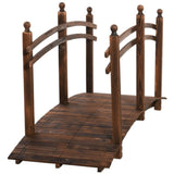 5 ft Wooden Garden Bridge Arc Footbridge 59761306