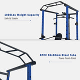 ZNTS Home Gym sets Multi-functional Power Cage,Home Adjustable Pullup Squat Rack 1000Lbs Capacity 68167920