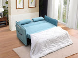 MEGA Pull Out Sofa Bed, Modern Adjustable Pull Out Bed Lounge Chair with 2 Side Pockets, 2 Pillows W97543708