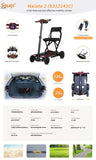 SOLAX 4-Wheel Remote Folding Mobility Scooter for Adults and Seniors, super lightweight and compact GL-W2923P222542