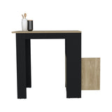 Kitchen Island Wynne, Kitchen, White / Light Oak B092P243273