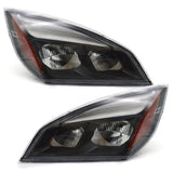 LED Headlights Assembly Compatible with 2018-2024 Freightliner Cascadia,Black Housing Driver side W1155P352718