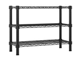 3-Layer Plastic Coated Iron Shelf 350*600*850 Black 03378008
