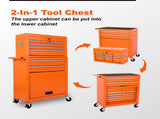 Tool Chest, 8-Drawer Rolling Tool Storage Cabinet with 2 in 1 Detachable Top Tool Box, Liner, W2660P287606