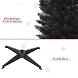 6 foot black Christmas tree with bracket 67291685