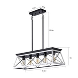 (Same as W134065438/L1001) 5-Light Farmhouse Chandeliers For Dining Room white(No Bulbs) W1340P206634
