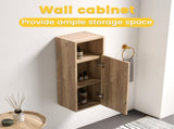 CC1014S112310 Rough Oak&Rough Oak Bathroom Floating Side, Wall-mounted Bathroom Storage W1865P444263